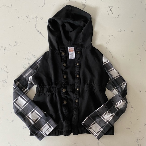 wonder nation Other - Girls Hooded Button Down
